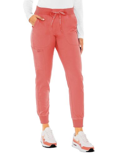 Med Couture Touch Women's 5-Pocket Rib-Knit Waistband Pant image thumbnail