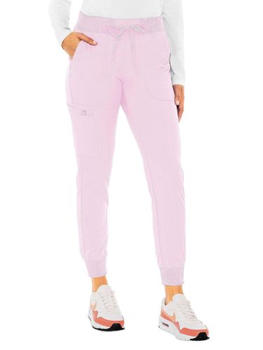 Med Couture Touch Women's 5-Pocket Rib-Knit Waistband Pant image thumbnail
