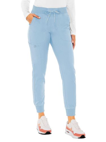 Med Couture Touch Women's 5-Pocket Rib-Knit Waistband Pant image thumbnail