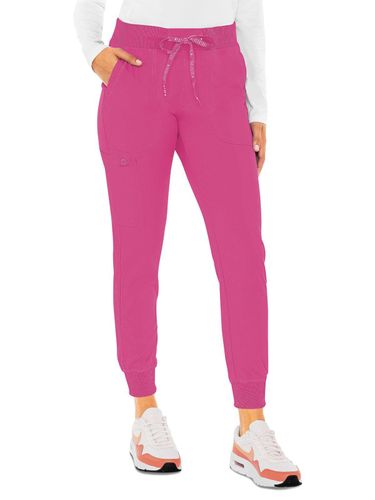 Med Couture Touch Women's 5-Pocket Rib-Knit Waistband Pant image thumbnail