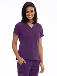 Image of Grey's Anatomy Stretch Women's Tuck-In Top
