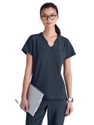 Image of Grey's Anatomy Evolve Women's Banded V-Neck