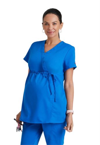 Grey's Anatomy Women's Mock Wrap Maternity Top image thumbnail