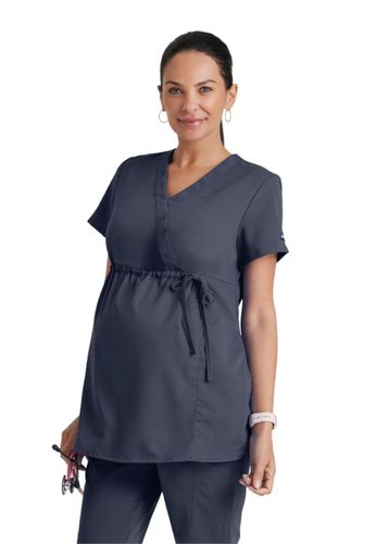 Grey's Anatomy Women's Mock Wrap Maternity Top image thumbnail