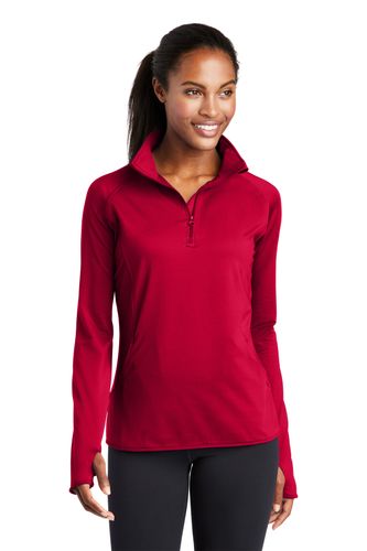 Sport-Tek Ladies Sport-Wick Stretch 1/4-Zip Pullover image thumbnail
