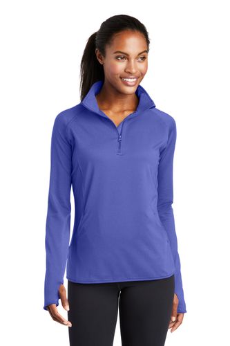 Sport-Tek Ladies Sport-Wick Stretch 1/4-Zip Pullover image thumbnail