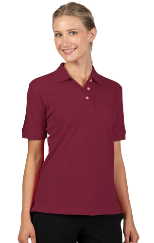 Blue Gen Ladies 100% Cotton Pique Polo image thumbnail