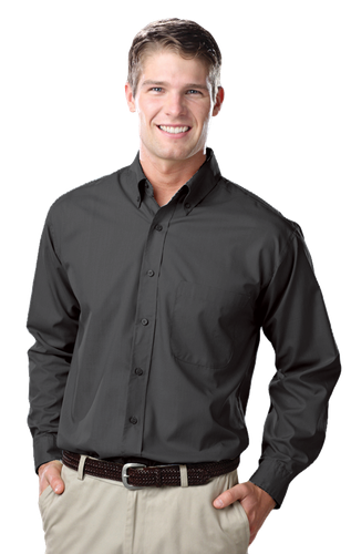 Blue Gen Long Sleeve Poplin Shirt image thumbnail