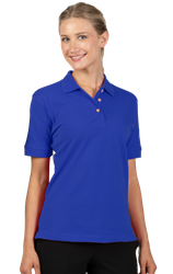 Image of Blue Gen Ladies 100% Cotton Pique Polo