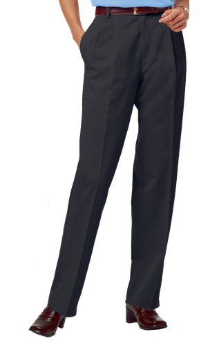 Blue Gen Ladies Twill Pleated Front Pant image thumbnail