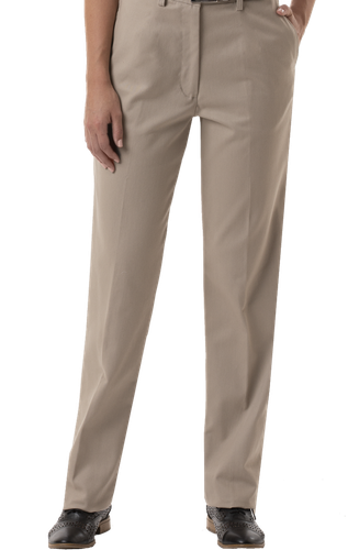 Blue Gen Ladies Twill Flat Front Pant image thumbnail