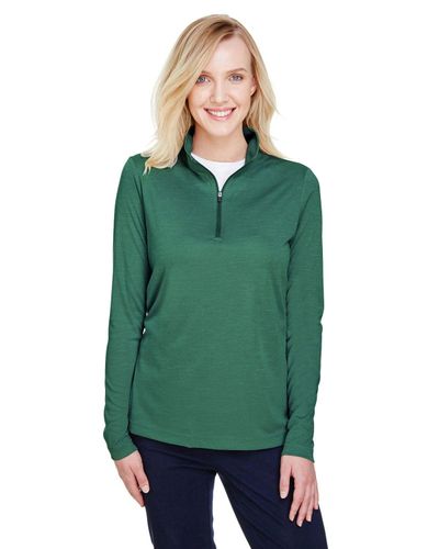 Team365 Ladies Sonic Heather Performance 1/4 Zip image thumbnail