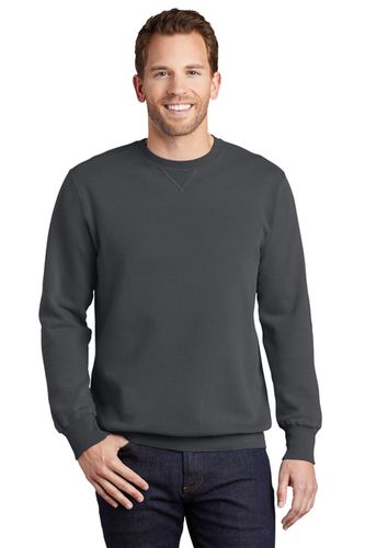 Port & Co Beach Wash Unisex Crewneck - Embroidered Logo image thumbnail