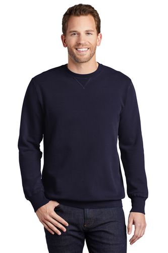 Port & Co Beach Wash Unisex Crewneck - Embroidered Logo image thumbnail