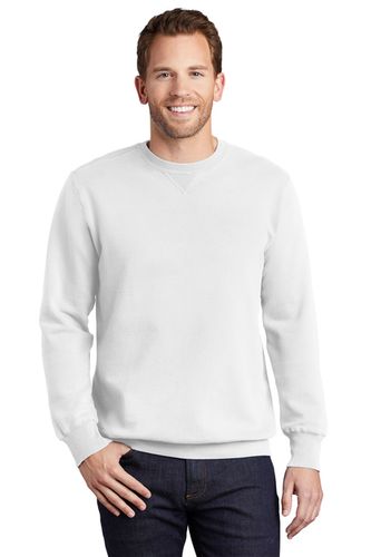 Port & Co Beach Wash Unisex Crewneck - Embroidered Logo image thumbnail