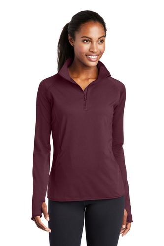 Sport-Tek Ladies Sport-Wick Stretch 1/2 Zip image thumbnail