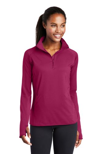 Sport-Tek Ladies Sport-Wick Stretch 1/2 Zip image thumbnail