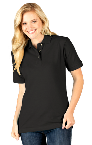Blue Gen Ladies Superblend Pique Polo image thumbnail