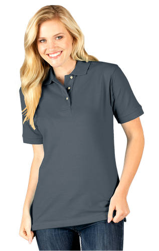 Blue Gen Ladies Superblend Pique Polo image thumbnail