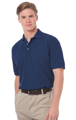 Blue Gen Cotton Pique Polo image thumbnail