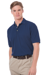 Image of Blue Gen Cotton Pique Polo