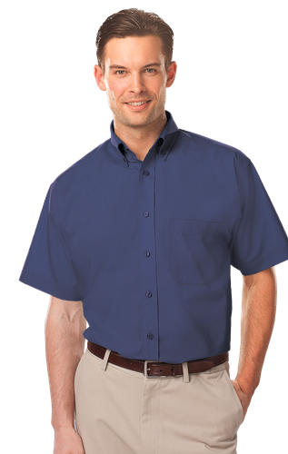 Blue Gen Short Sleeve Poplin Shirt image thumbnail