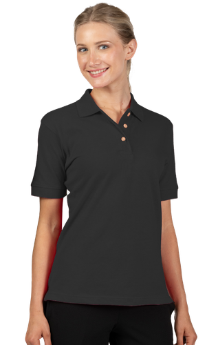 Blue Gen Ladies 100% Cotton Pique Polo image thumbnail