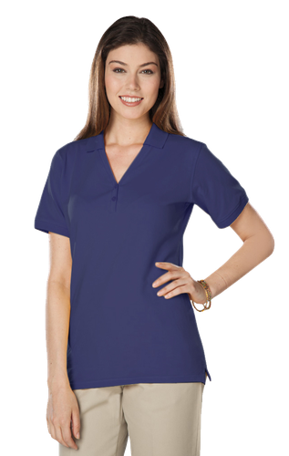 Blue Gen Ladies Soft Touch Y Polo image thumbnail