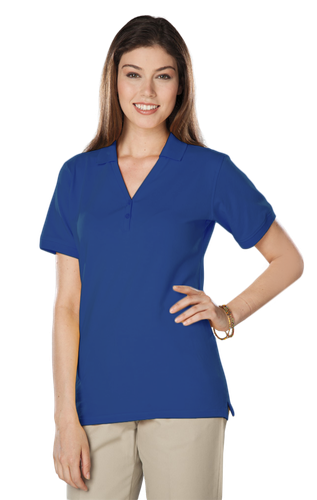 Blue Gen Ladies Soft Touch Y Polo image thumbnail