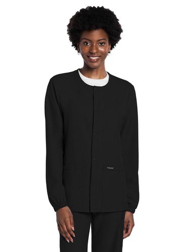 Cherokee Ultra Unisex 2-Pocket Snap Front Jacket image thumbnail