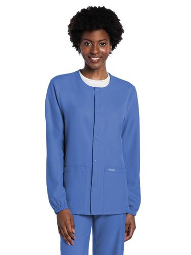 Cherokee Ultra Unisex 2-Pocket Snap Front Jacket image thumbnail