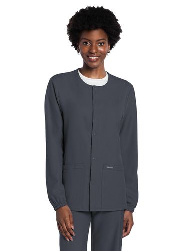 Cherokee Ultra Unisex 2-Pocket Snap Front Jacket image thumbnail
