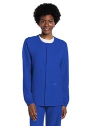 Image of Cherokee Ultra Unisex 2-Pocket Snap Front Jacket