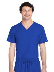 Image of Cherokee Workwear Unisex 1-Pocket V-Neck
