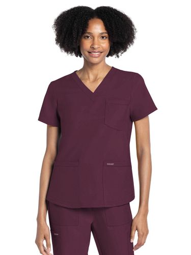 Cherokee Workwear Women's 3-Pocket V-Neck image thumbnail