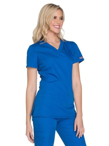 Cherokee Workwear Women's V-Neck image thumbnail