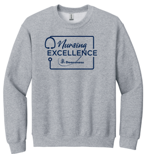Gildan Unisex "Nursing Excellence" Crewneck image thumbnail