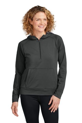 Sport-Tek Women's Sport-Wick Stretch 1/2-Zip Hoodie image thumbnail