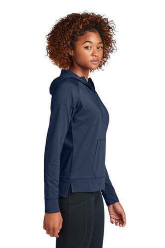 Sport-Tek Women's Sport-Wick Stretch 1/2-Zip Hoodie image thumbnail