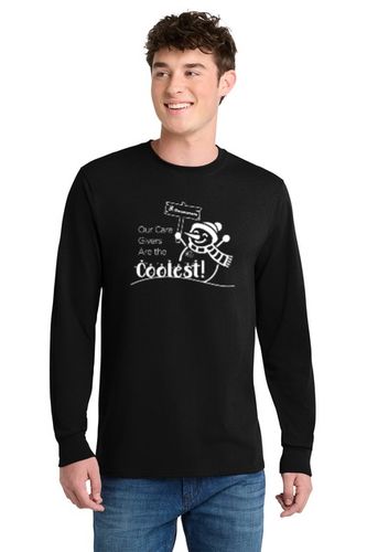 DHS Snowman Port & Co LS Core Blend Tee image thumbnail