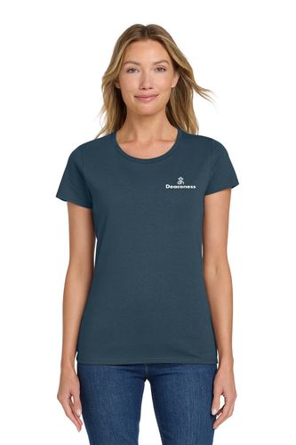 DHS Chest Print - Gildan Women's 100% Cotton Tee image thumbnail DHS Chest Print - Gildan Women's 100% Cotton Tee image thumbnail