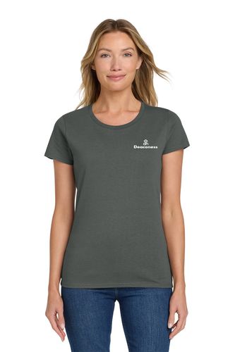 DHS Chest Print - Gildan Women's 100% Cotton Tee image thumbnail DHS Chest Print - Gildan Women's 100% Cotton Tee image thumbnail