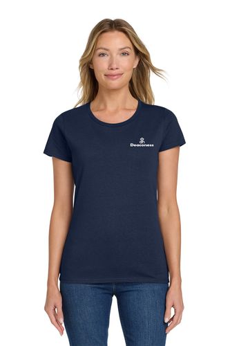 DHS Chest Print - Gildan Women's 100% Cotton Tee image thumbnail DHS Chest Print - Gildan Women's 100% Cotton Tee image thumbnail