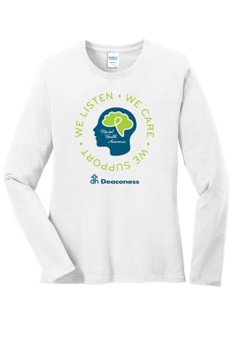 DHS Mental Health - Port & Co Women's Long Sleeve Cotton Tee image thumbnail DHS Mental Health - Port & Co Women's Long Sleeve Cotton Tee image thumbnail