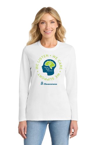 DHS Mental Health - Port & Co Women's Long Sleeve Cotton Tee image thumbnail DHS Mental Health - Port & Co Women's Long Sleeve Cotton Tee image thumbnail