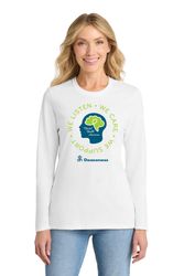 Image of DHS Mental Health - Port & Co Women's Long Sleeve Cotton Tee