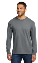 Image of Port & Co Unisex Garment-Dyed Long Sleeve Tee