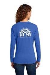 Image of Created w/ Love - Port & Co Women's Long Sleeve Cotton Tee