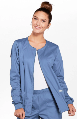 Cherokee Core Stretch Zip Front Scrub Jacket (Style 4315) - BLANK image thumbnail
