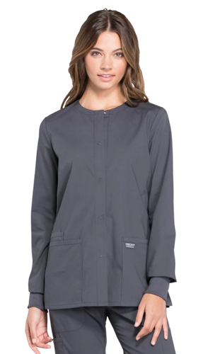 Cherokee Professionals Snap Front Jacket (Style WW340) - BLANK image thumbnail